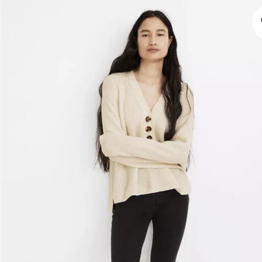 MADEWELL Lyle Rib Henley Sweater